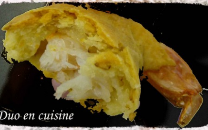 Crevettes feuilletées au sésame - joliep