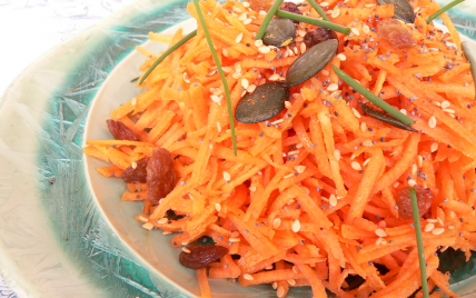 Carottes râpées aux fruits secs - Photo par Chef Damien