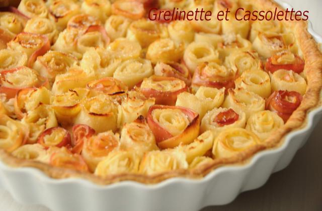 Tarte bouquet de roses ®, d'après Alain Passard - Photo par isa-marie