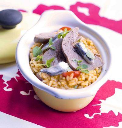 Risotto aux langues d'agneau, à la tomate et aux anchois - Photo par 750g