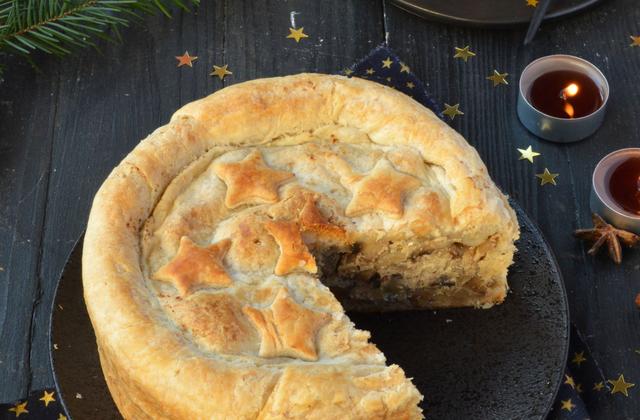 Tourte aux champignons, châtaignes et tofu fumé - Photo par Angélique Roussel pour Soy