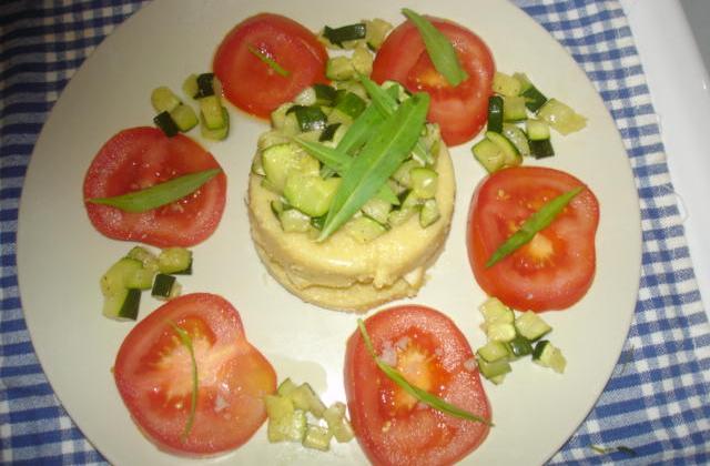 Scones de polenta et sa poêlée de courgettes - veroni3K