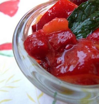 Salade de fruits d'été verveine menthe - Photo par lapopotedelolo