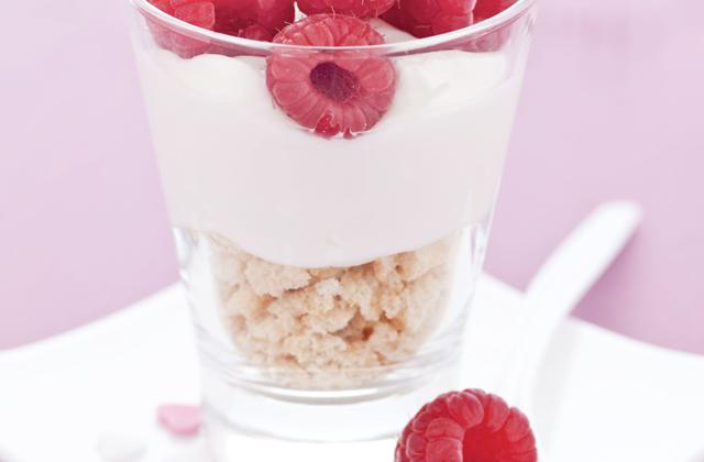 Verrines de cheesecake aux framboises - Photo par Bérengère