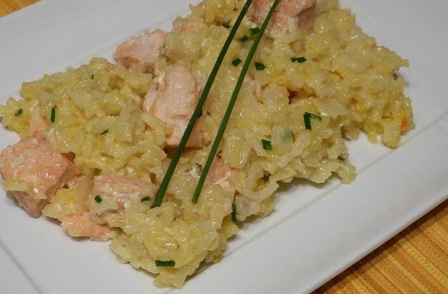 Risotto au saumon et safran - Photo par Hilaryspursuit