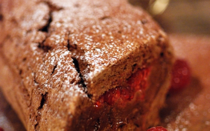 Bûches tout chocolat et framboises - Photo par Dorian Nieto