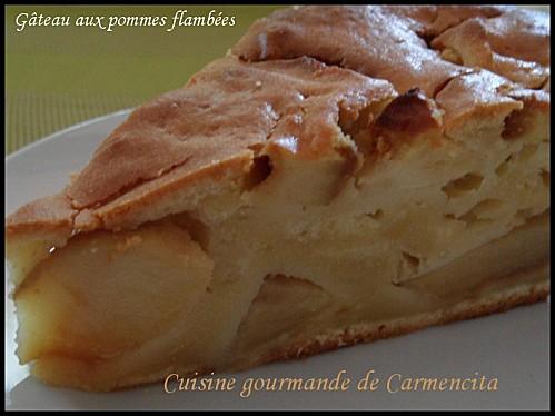 Gâteau aux pommes flambées gourmand - Carmen