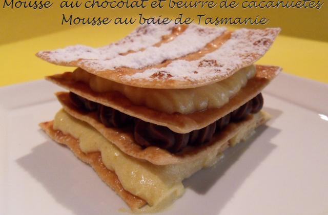 Mille-feuille de mousse au chocolat aux baies de Tasmanie - Photo par Barbara1
