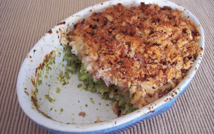Gratin de brocolis au jambon facile - Photo par Saramaya