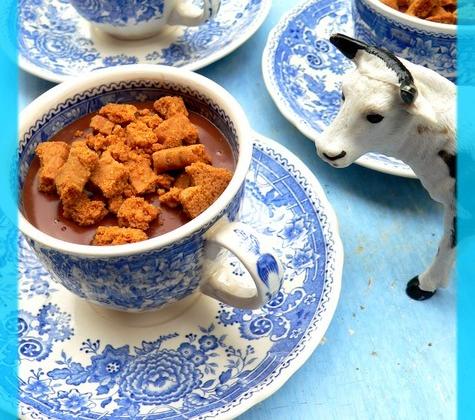 Crème chocolat au sirop de Liège et éclats de Spéculoos - Photo par Chef Damien