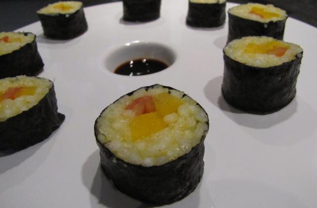 Makis au curry et poivrons - Photo par Evacuisine