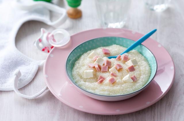 Purée de Floraline, de fromage frais et de jambon - Photo par Floraline