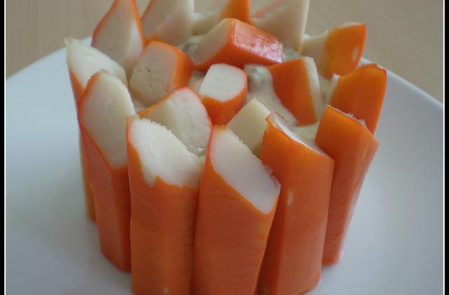 Charlotte aux bâtonnets de surimi et macédoine de légumes - Photo par laura_cookie