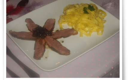 Magret de canard au miel et vinaigre balsamique maison - Photo par kroline