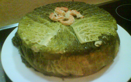 Mille-feuille de chou au poisson - Photo par sylviedS