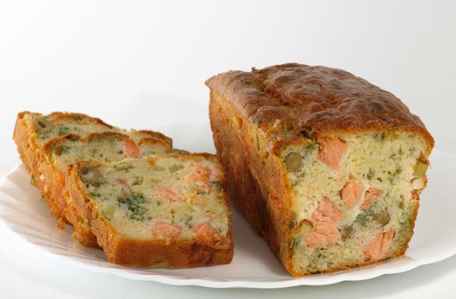Cake gourmand au saumon frais et courgette - Photo par Chef Christophe