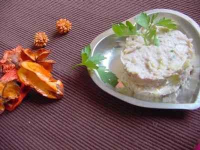 Rillettes de poireau et crabe au noix - Photo par viensd