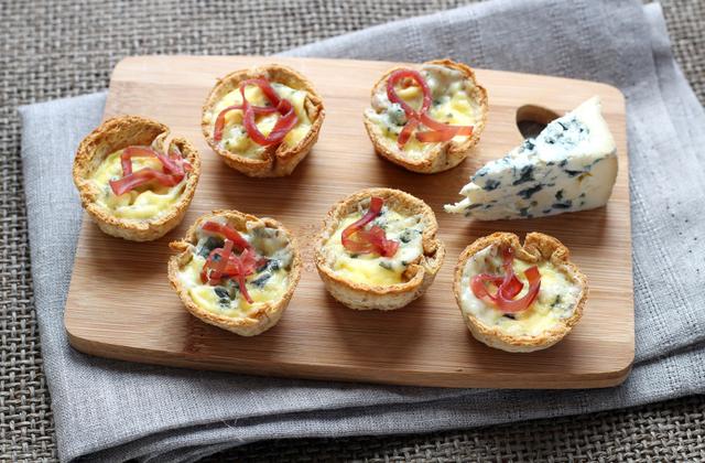 Mini tartelettes à la fourme d'Ambert - Photo par Silvia Santucci