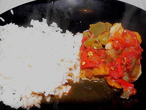 Cabillaud à la basquaise - Photo par la cuisine de loli