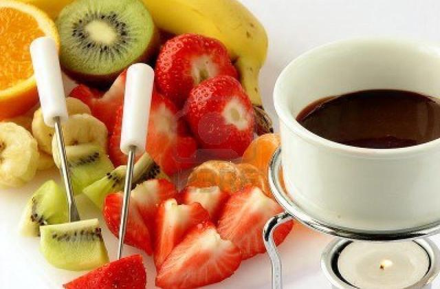 La fondue au chocolat allégée - Photo par mimicuisine