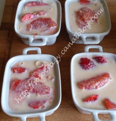 Gratin fraises et pamplemousse rose - Clomax