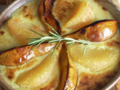 Gratin de pamplemousses aux poires et romarin - Photo par La soupe à la citrouille