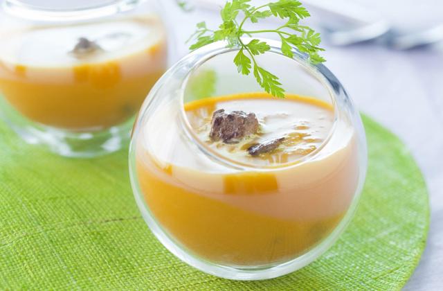 Velouté de potiron aux dés d'agneau - Photo par Agneau Presto