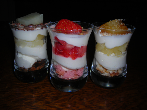 Verrines au mascarpone et fraise des bois - Photo par leplai