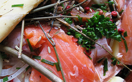 Cipaille au saumon pommes de terre fenouil et oignons - TitAnick