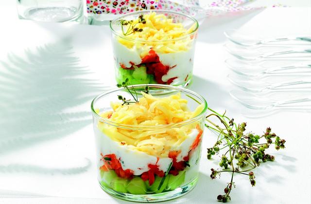 Verrine fraîche à la tome de Savoie - Photo par Tomme de Savoie