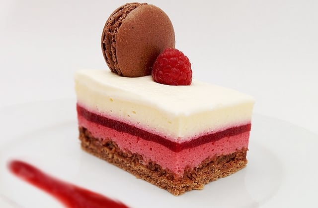 Recette Entremets Framboises Chocolat Au Lait Et Vanille 750g