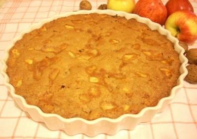 Gâteau pommes et noix - Photo par La soupe à la citrouille