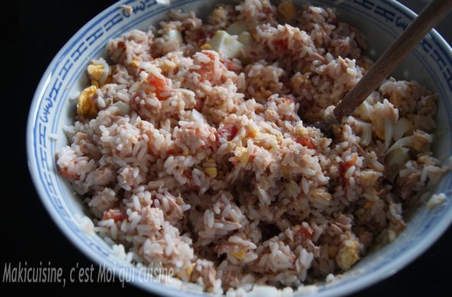 Salade de riz thon et tomate - Photo par Maki cuisine
