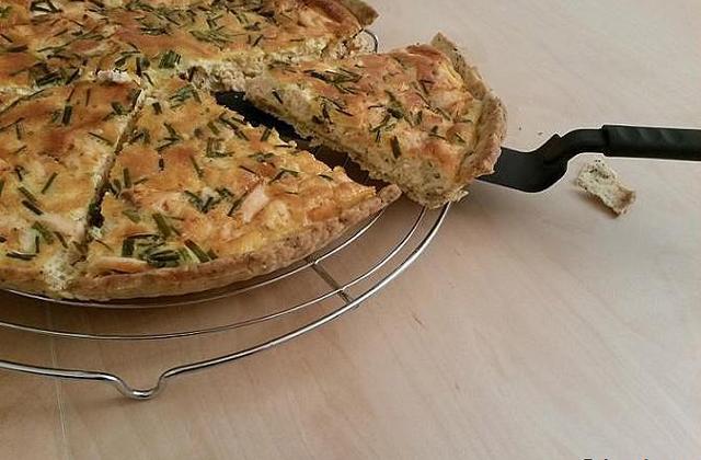 Quiche au saumon & ciboulette - Photo par ciboulette57
