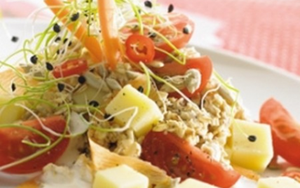 Müesli épicé au gruyère AOC - Photo par Gruyère AOP suisse