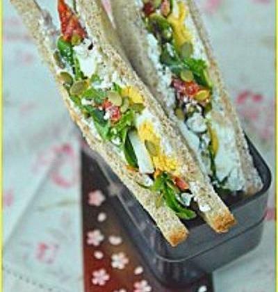 Club Sandwich au Cottage Cheese - Photo par Chef Damien