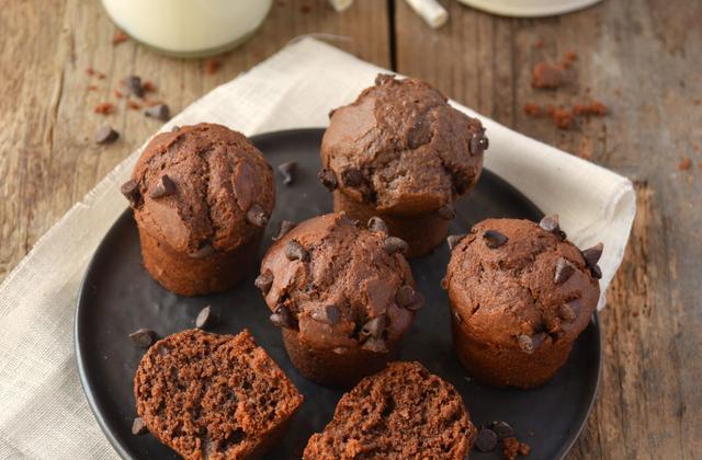 Muffins au chocolat sans lactose - Photo par Angélique Roussel pour Soy