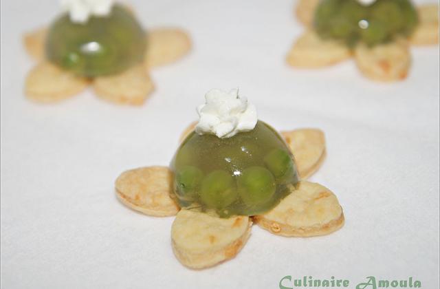 Mini aspic printanier au St Môret - Photo par Culinaire Amoula