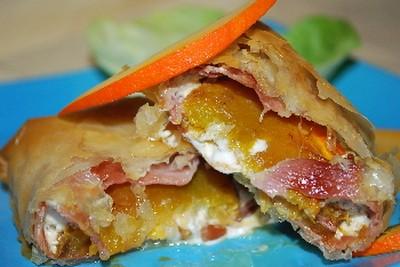 Feuilletés au potimarron et chèvre en pâte filo - Photo par michelBlr