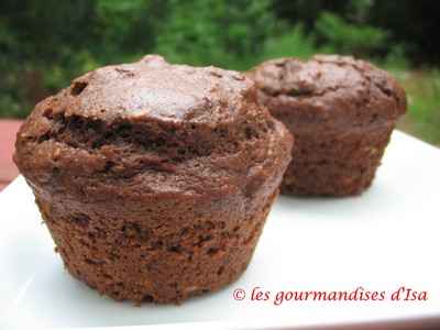 Muffins au cacao et aux noisettes - Photo par isabelGxa