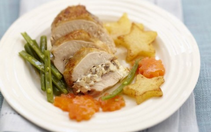Ballotine de pintade aux champignons - Photo par CIP