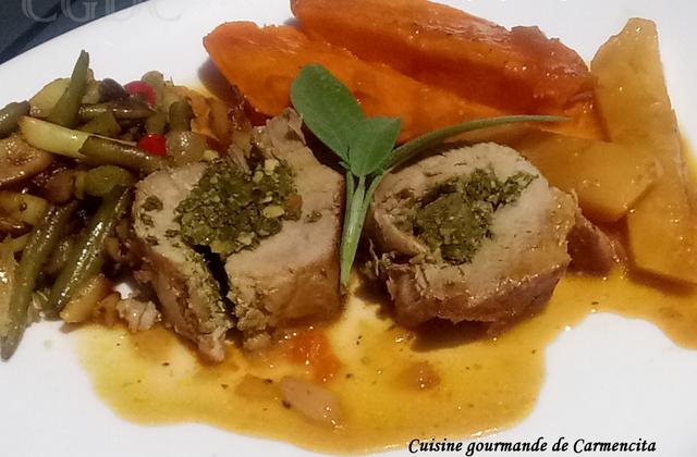 Filet mignon farci au pesto à l'ail des ours - Photo par Carmen