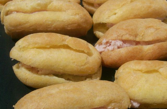 Eclairs salés au jambon/mascarpone - Photo par bridelh