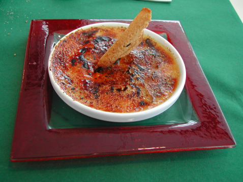 Crème brûlée à la confiture de lait - Photo par perrine