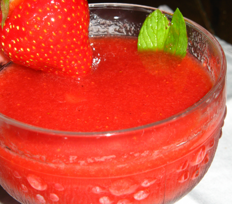 Soupe de fraises - Photo par michel catherine