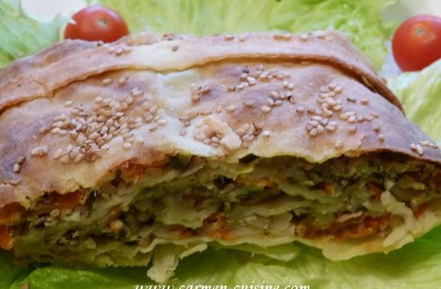 Strudel au thon et légumes - Carmen