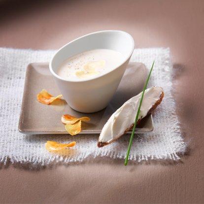 Velouté de châtaignes au gingembre et St Môret - Photo par Quiveutdufromage.com
