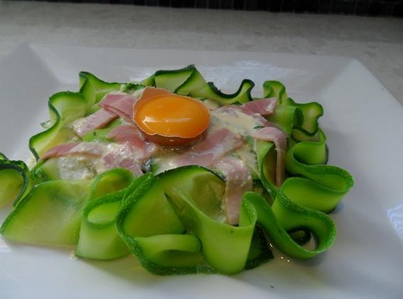Tagliatelles de courgettes à la carbonara - Photo par martinrvh