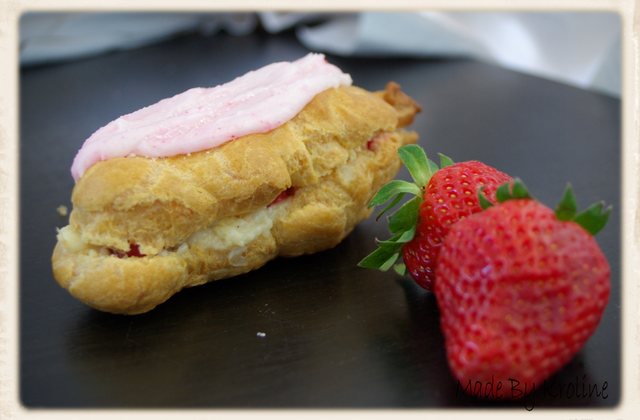 Eclair à la fraise - Photo par kroline