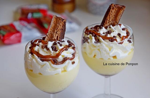 Crème au chocolat blanc et caramel au beurre salé - Photo par Ponpon